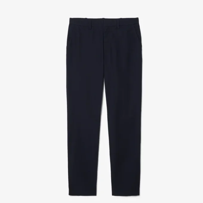 Pantalon chino en sergé de coton, coupe classique Pantalon chino en sergé de coton, coupe classique