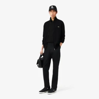 Pantalon chino en sergé de coton, coupe classique