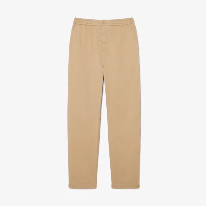 Pantalon chino en sergé de coton, coupe classique Pantalon chino en sergé de coton, coupe classique