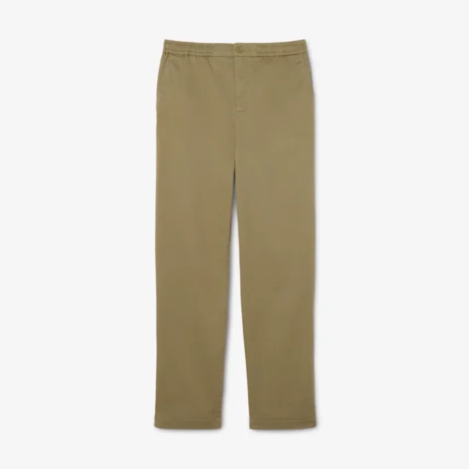 Pantalon chino en sergé de coton, coupe classique Pantalon chino en sergé de coton, coupe classique