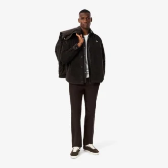 Pantalon chino en velours côtelé coupe classique pour homme