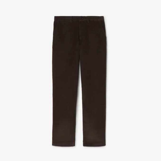 Pantalon chino en velours côtelé coupe classique pour homme Pantalon chino en velours côtelé coupe classique pour homme
