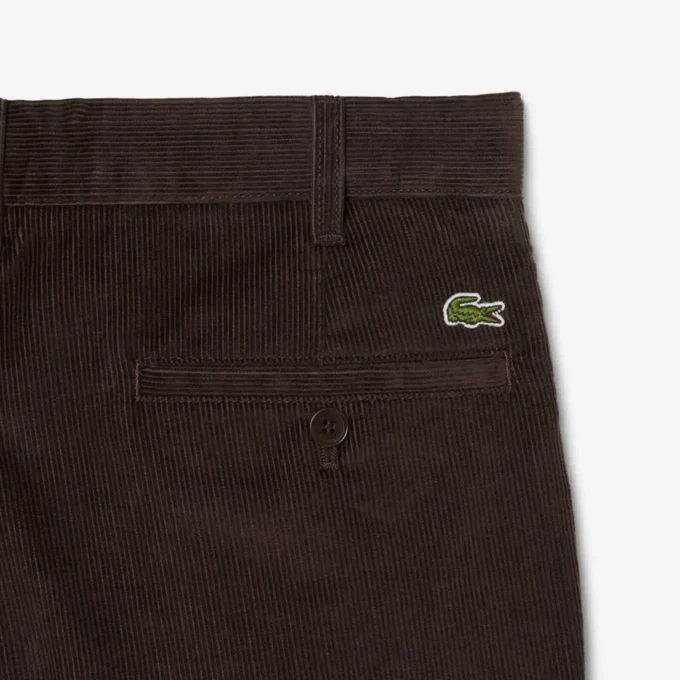 Pantalon chino en velours côtelé coupe classique pour homme Pantalon chino en velours côtelé coupe classique pour homme