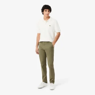 Pantalon chino slim en sergé stretch
