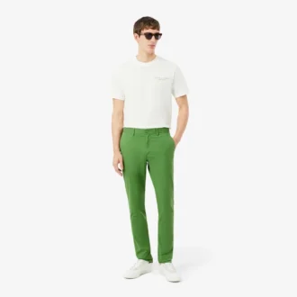 Pantalon chino slim en sergé stretch
