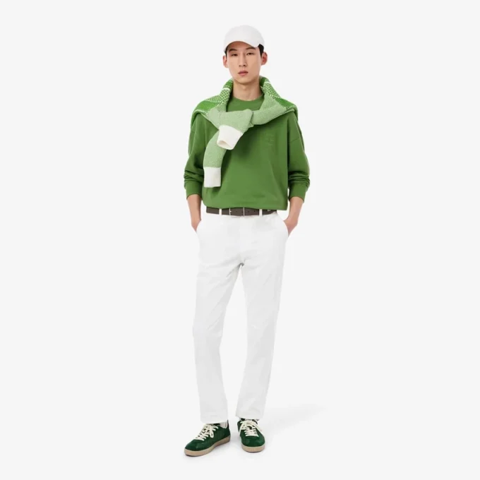 Pantalon chino slim en sergé stretch