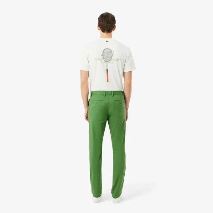 Pantalon chino slim en sergé stretch