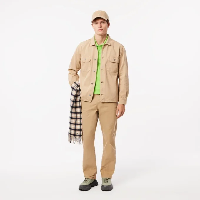 Pantalon de charpentier en toile de coton coupe décontractée pour homme