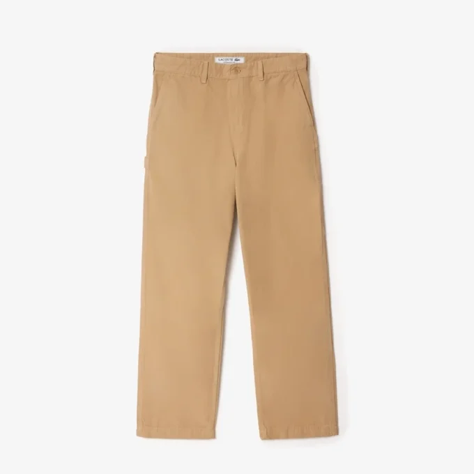 Pantalon de charpentier en toile de coton coupe décontractée pour homme