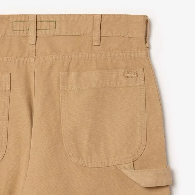Pantalon de charpentier en toile de coton coupe décontractée pour homme