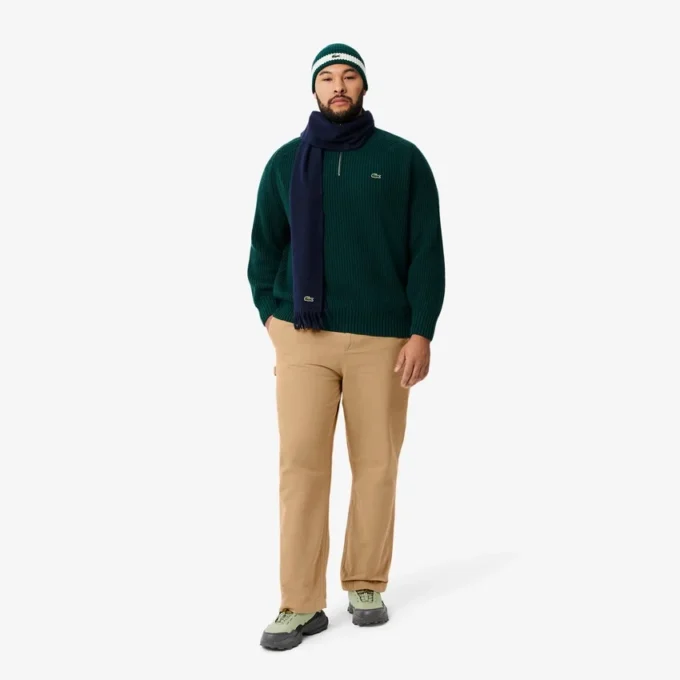 Pantalon de charpentier en toile de coton coupe décontractée pour homme