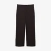 Pantalon de costume en coton rayé, coupe droite Pantalon de costume en coton rayé, coupe droite