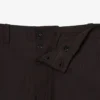 Pantalon de costume en coton rayé, coupe droite Pantalon de costume en coton rayé, coupe droite