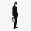 Pantalon de costume oversize en piqué fluide