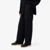 Pantalon de costume oversize en piqué fluide