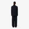 Pantalon de costume oversize en piqué fluide