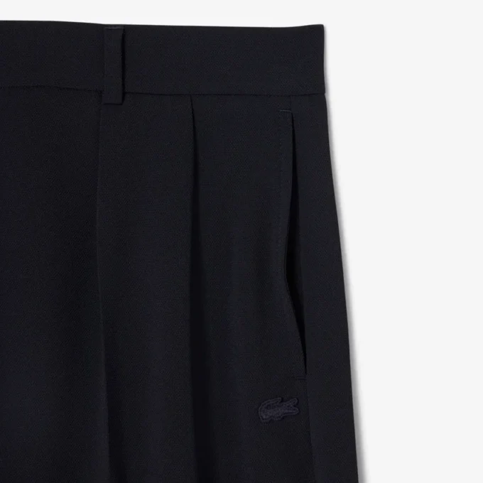 Pantalon de costume oversize en piqué fluide