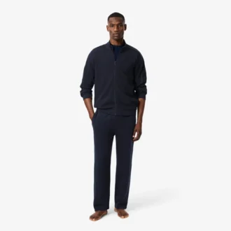 Pantalon de détente en coton gaufré pour homme