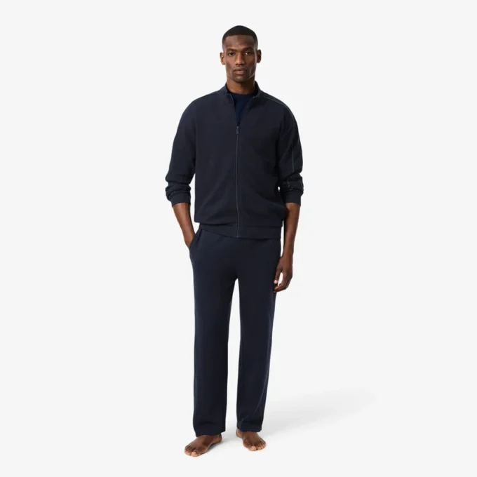 Pantalon de détente en coton gaufré pour homme