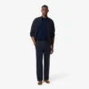 Pantalon de détente en coton gaufré pour homme