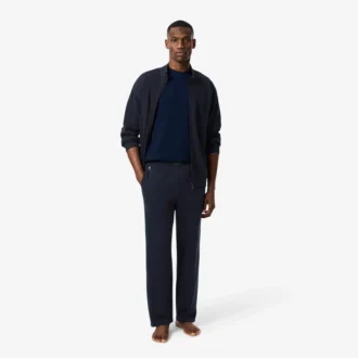 Pantalon de détente en coton gaufré pour homme