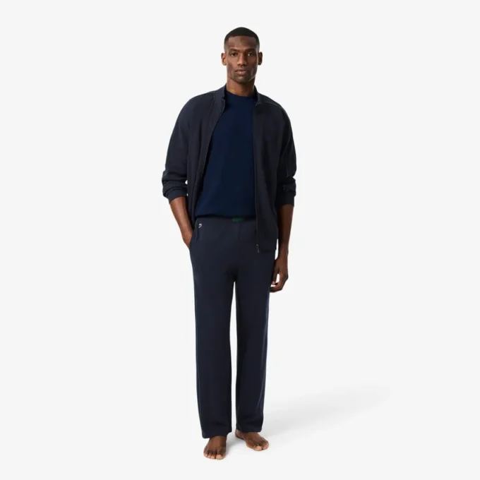 Pantalon de détente en coton gaufré pour homme