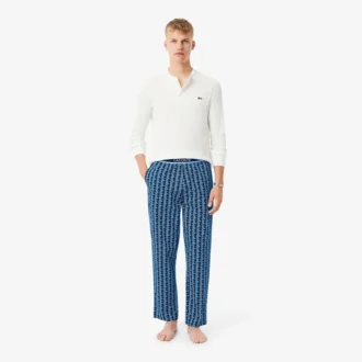 Pantalon de pyjama en popeline Monogram pour homme
