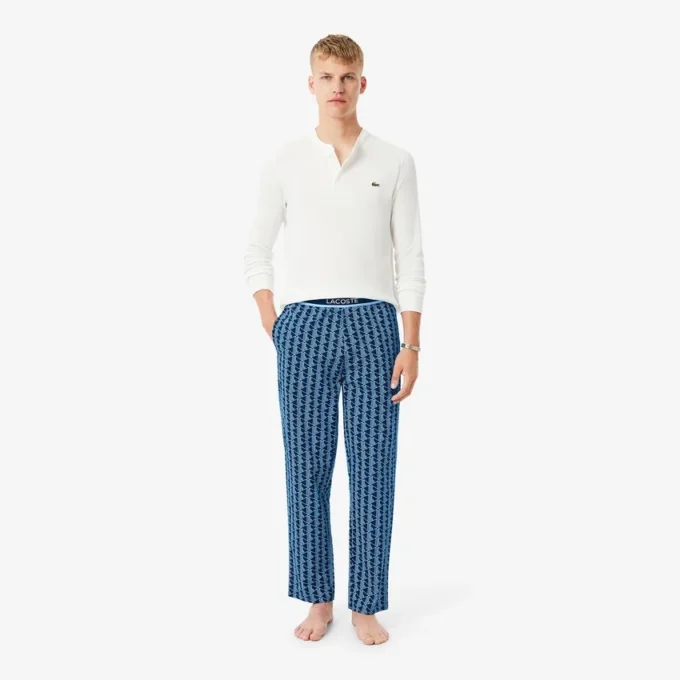 Pantalon de pyjama en popeline Monogram pour homme Pantalon de pyjama en popeline Monogram pour homme