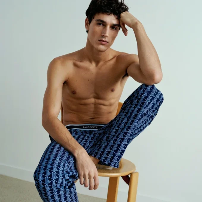 Pantalon de pyjama en popeline Monogram pour homme Pantalon de pyjama en popeline Monogram pour homme