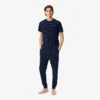 Pantalon de pyjama imprimé en coton pour homme