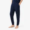Pantalon de pyjama imprimé en coton pour homme