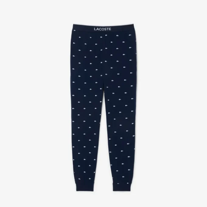 Pantalon de pyjama imprimé en coton pour homme