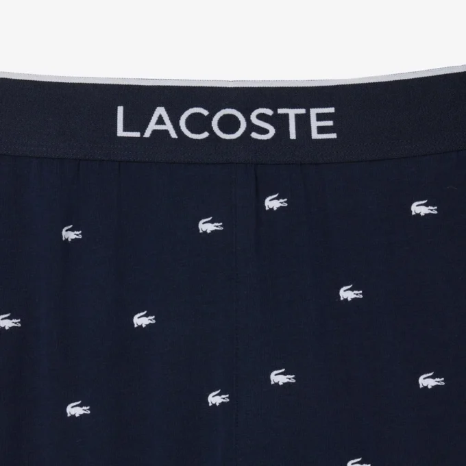 Pantalon de pyjama imprimé en coton pour homme