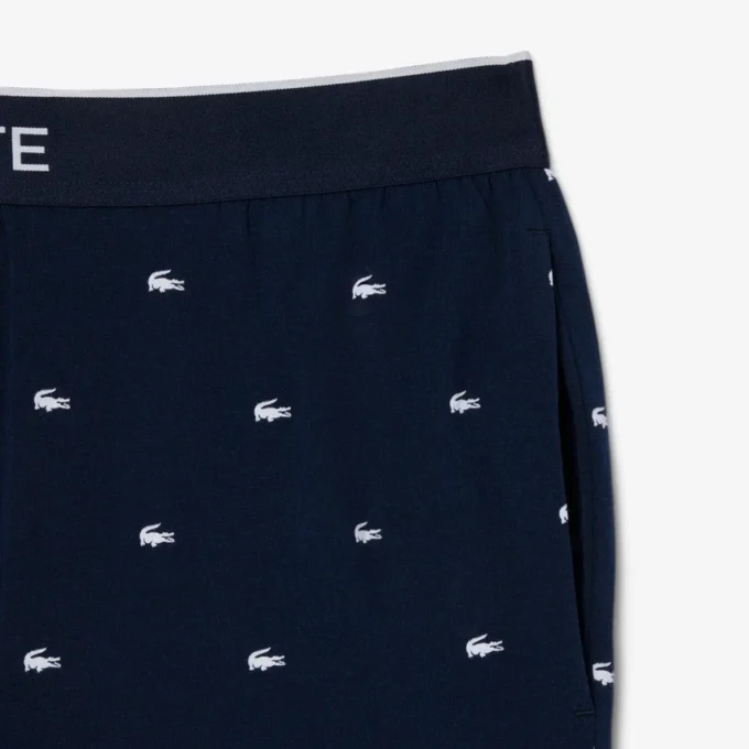 Pantalon de pyjama imprimé en coton pour homme