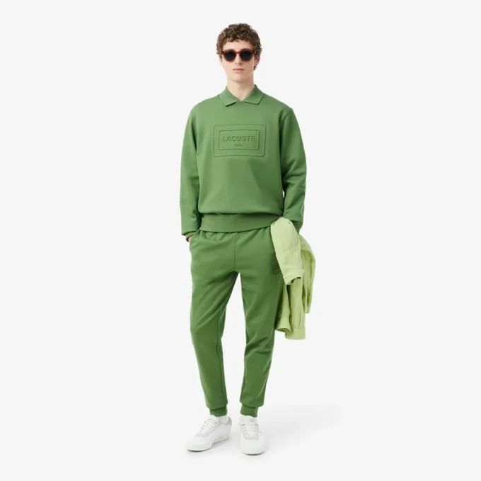 Pantalon de survêtement avec logo en relief Pantalon de survêtement avec logo en relief
