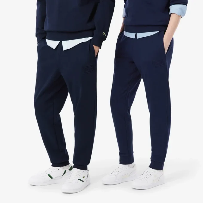 Pantalon de survêtement avec logo en relief Pantalon de survêtement avec logo en relief
