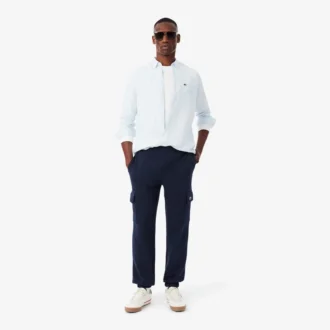 Pantalon de survêtement cargo en molleton pour homme