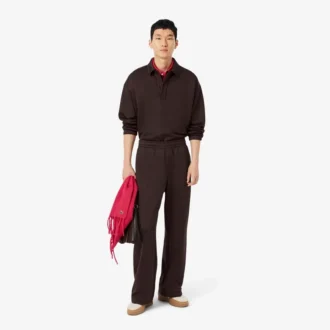 Pantalon de survêtement en molleton coupe ample pour homme