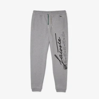 Pantalon de survêtement en molleton de coton Signature & Croc Print pour homme
