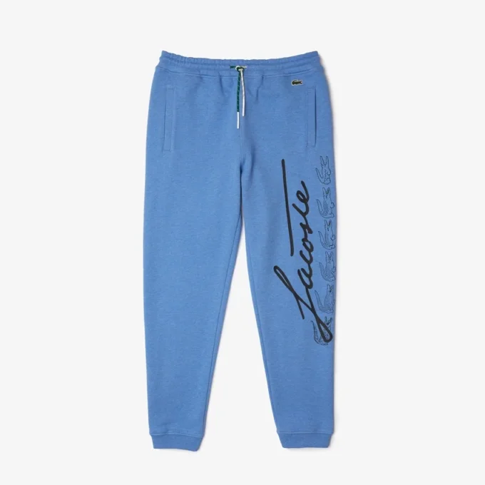 Pantalon de survêtement en molleton de coton Signature & Croc Print pour homme