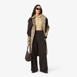 Pantalon de survêtement en molleton à jambes larges pour femme