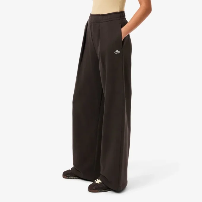 Pantalon de survêtement en molleton à jambes larges pour femme Pantalon de survêtement en molleton à jambes larges pour femme