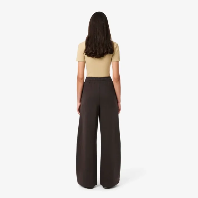 Pantalon de survêtement en molleton à jambes larges pour femme Pantalon de survêtement en molleton à jambes larges pour femme