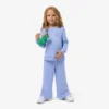 Pantalon de survêtement en molleton à jambes évasées pour fille