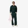Pantalon de survêtement en satin coupe ample pour homme Pantalon de survêtement en satin coupe ample pour homme