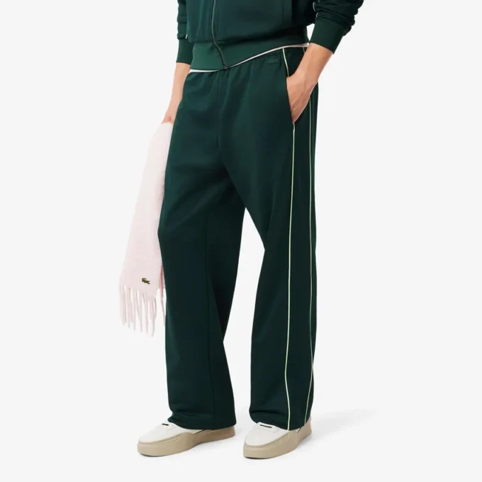 Pantalon de survêtement en satin coupe ample pour homme Pantalon de survêtement en satin coupe ample pour homme