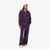 Pantalon de survêtement en velours avec bordures pour femme Pantalon de survêtement en velours avec bordures pour femme