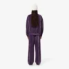 Pantalon de survêtement en velours avec bordures pour femme Pantalon de survêtement en velours avec bordures pour femme