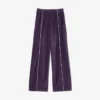 Pantalon de survêtement en velours avec bordures pour femme Pantalon de survêtement en velours avec bordures pour femme
