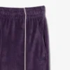 Pantalon de survêtement en velours avec bordures pour femme Pantalon de survêtement en velours avec bordures pour femme
